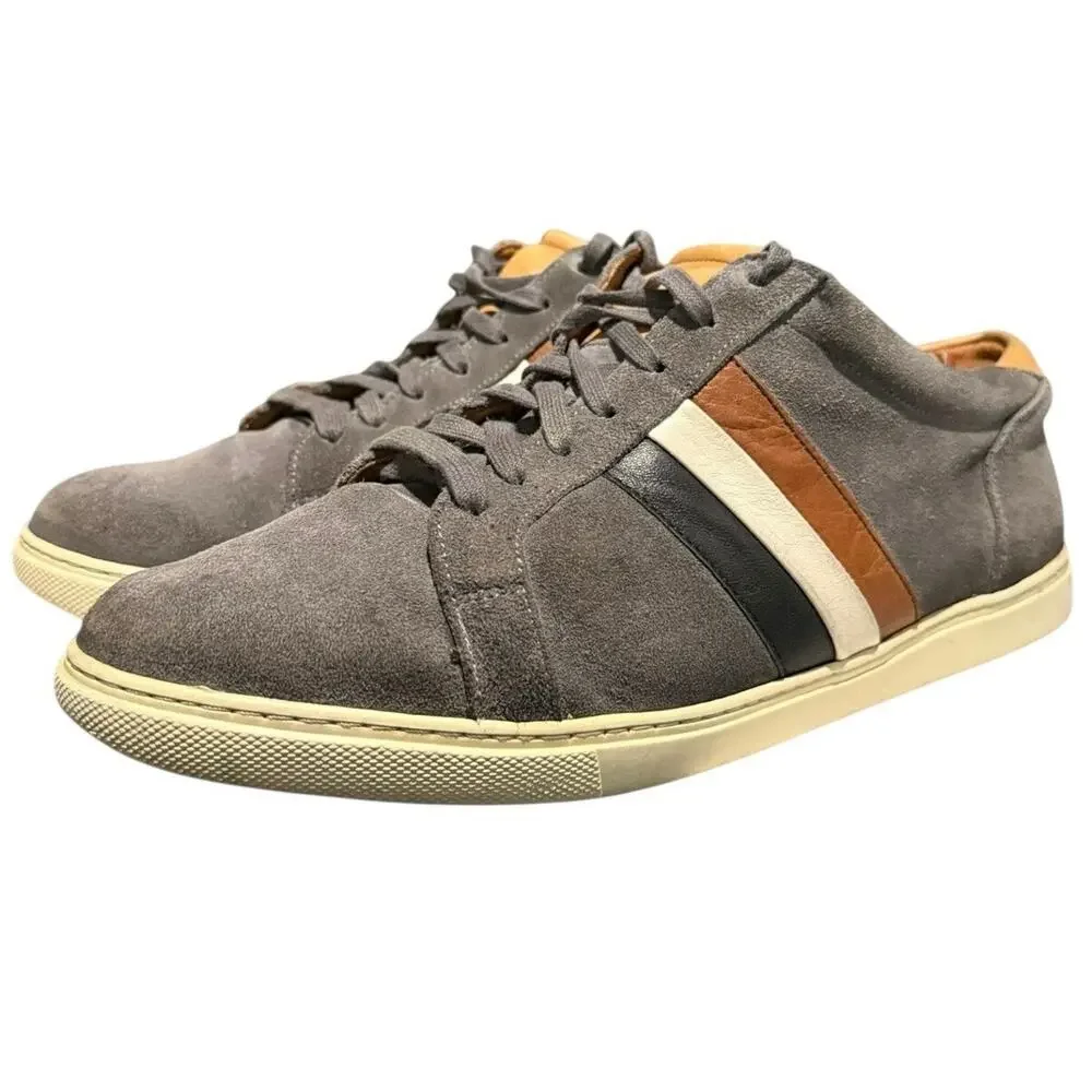 Allen Edmonds Men’s Courtside Signature Suede Sneakers Size 10.5 E Grey Vintage